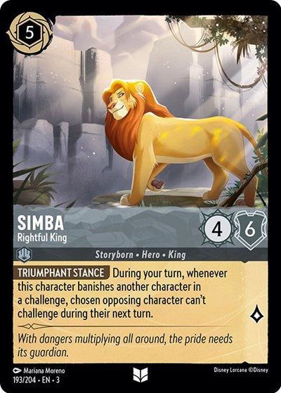 Simba - Rightful King (Into the Inklands) Near Mint