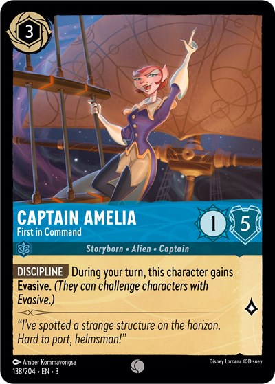 Captain Amelia - First in Command (Into the Inklands) Near Mint