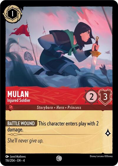 Mulan - Injured Soldier (Ursula's Return) Near Mint