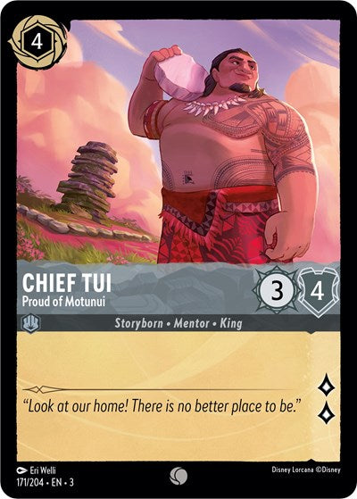 Chief Tui - Proud of Motunui (Into the Inklands) Near Mint