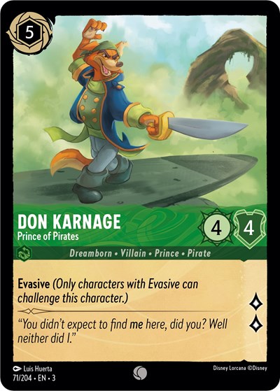 Don Karnage - Prince of Pirates (Into the Inklands) Near Mint