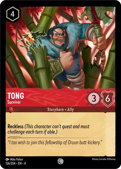 Tong - Survivor (Ursula's Return) Near Mint Cold Foil