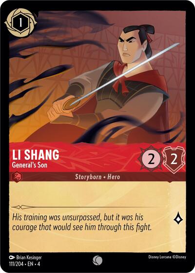 Li Shang - General's Son (Ursula's Return) Near Mint Cold Foil