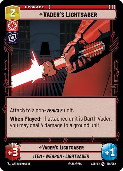 Vader's Lightsaber (Spark of Rebellion) Near Mint