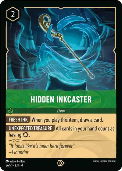 Hidden Inkcaster (Disney Lorcana Promo Cards) Near Mint Cold Foil