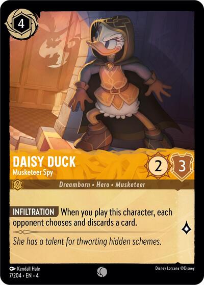 Daisy Duck - Musketeer Spy (Ursula's Return) Near Mint Cold Foil