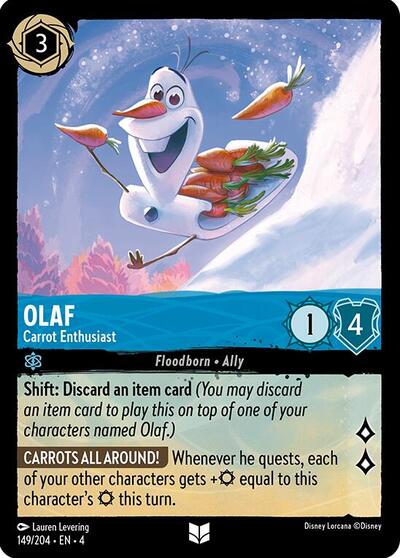 Olaf - Carrot Enthusiast (Ursula's Return) Near Mint