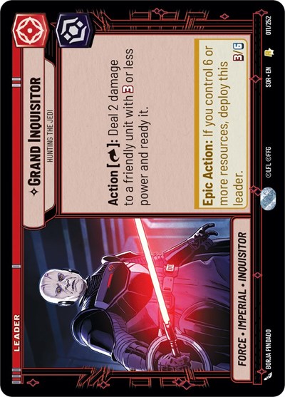 Grand Inquisitor Hunting the Jedi (Spark of Rebellion) Near Mint