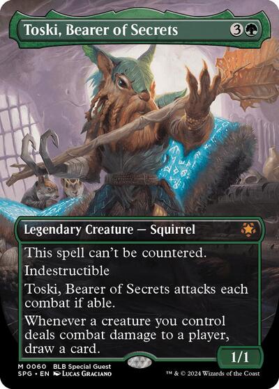 Toski, Bearer of Secrets (Borderless) (Special Guests) Near Mint