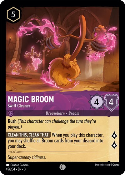 Magic Broom - Swift Cleaner (Into the Inklands) Near Mint